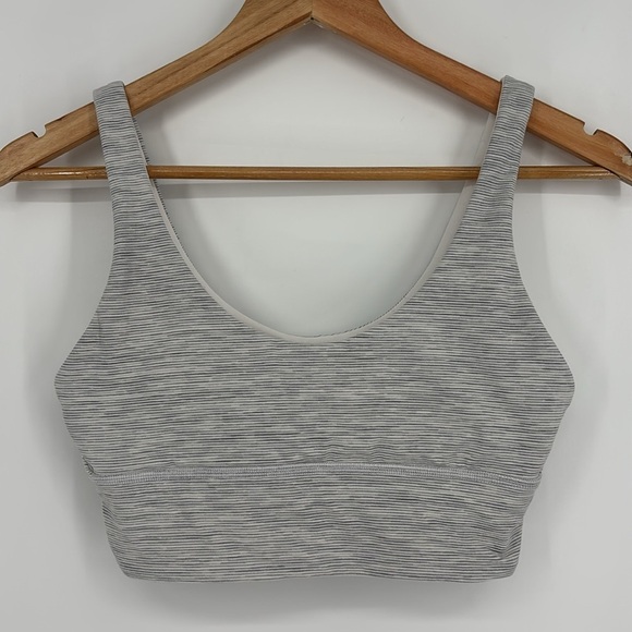 Lululemon Align Reversible Bra *Light Support A/B Cups Gray & White Size 8 - Picture 1 of 7